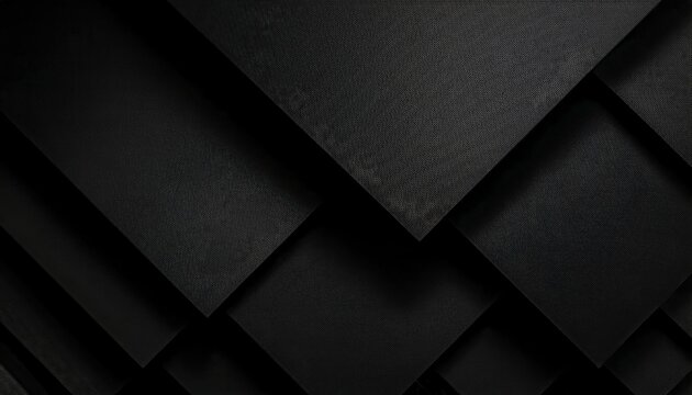 overlapping black textured geometric layers with minimalistic design for modern background, branding, or web graphics