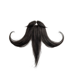 Black Mustache, Long Beard Hairpiece, Isolated, Costume, Accessory, Fashion, Style, Wig, Facial Hair
