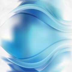 Blue Wave Background Vector Template