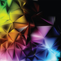 Fototapeta premium Colorful Polygonal Background Vector Design