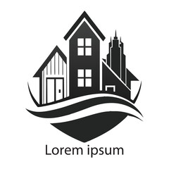 Obraz premium Elegant Real Estate Logo Design Modern Property Logo Template