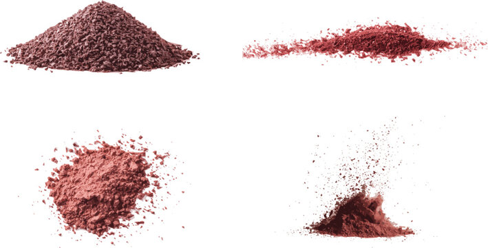 red and dark Pouder on background