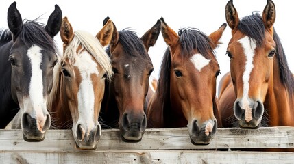 Obraz premium Diverse collection of farm animals featuring cows, pigs, chickens, and sheep on white canvas