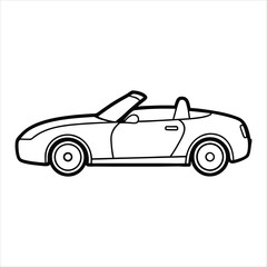 Obraz premium Car icon line art transportation Vector illustration design