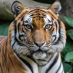 Obraz premium Closeup of the tiger in the zoo