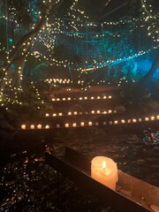 Candles in the nature