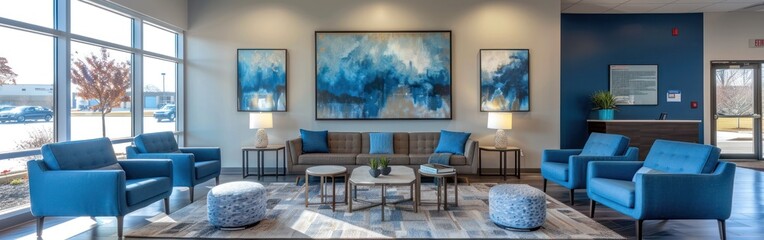 Fototapeta premium Doctor listens to patient concerns in a calming, well-lit medical office, fostering empathy and a supportive atmosphere