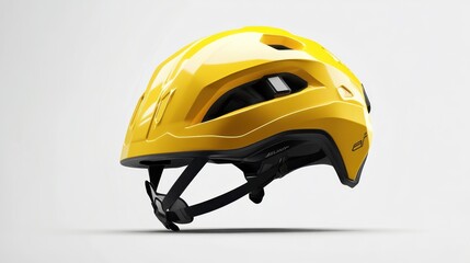 Bright Yellow Bicycle Helmet for Safety and Protection