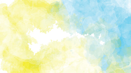 yellow and blue painted wall texture or background