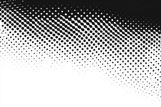 PNG Gradient halftone pattern with black dots gradient texture white.