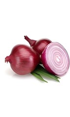 red onion on a white background