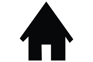 House icon silhouette vector illustration