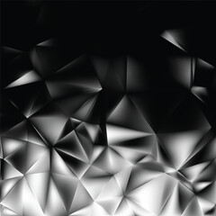 Fototapeta premium Black and Gray Polygon Background Template