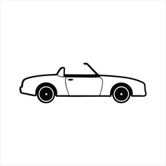 Car icon line art transportation Vector illustration design