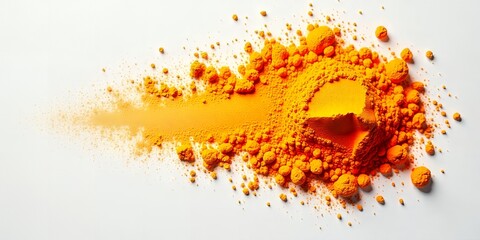 Bright Orange Powder Explosion Pigment Texture Holi