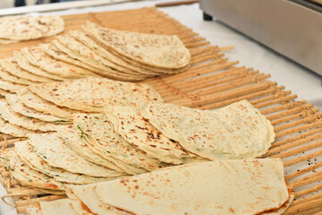 Traditional Turkish flat bread Borek