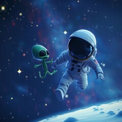 Astronaut & alien adventure