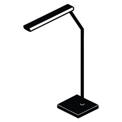 table lamp isolated on white background