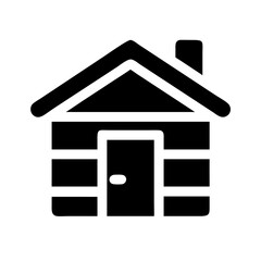 cabin home icon design