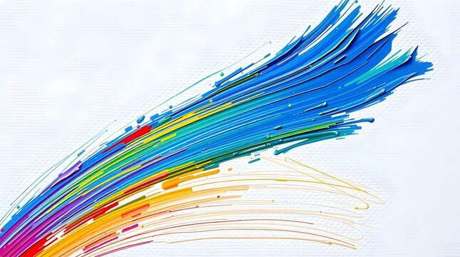 lively and colorful brushstroke for vibrant presentations and branding