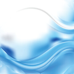 Naklejka premium Abstract Blue White Wave Design Background