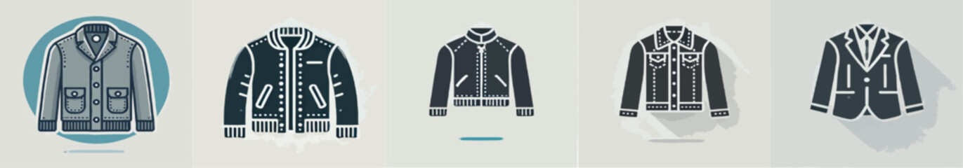 vector collection of jacket silhouettes © Jefri Syahputra BKL
