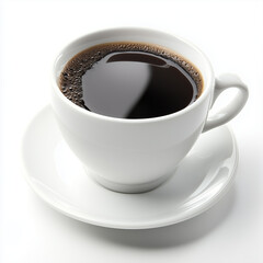 Obraz premium Cup of Coffee Isolated on White Background