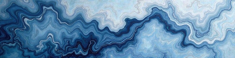 Fototapeta premium Swirling marbled grey white hues, darkened with blue undertones, texture, dark, marble