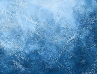 Obraz premium Ice frozen blue background, icy frost scratched texture, cold winter material