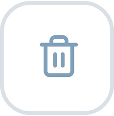 Trash, recycle bin, delete icon
