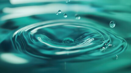 Dynamic water ripples and bubbles tropical oasis high detail imagery aquamarine serenity close-up view nature's beauty