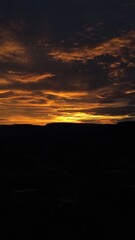 sunset over the river