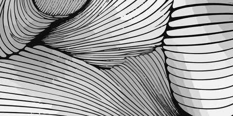 Beautiful black and white background design with flowing black and white lines. A wall background with a vibrant black and white color of the world, lovingly made of a group of lines. black and white