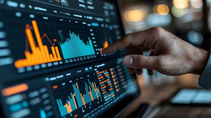 Transforming Raw Data into Actionable Insights through Advanced Analytics Dashboard  Concept of leveraging data visualization and analysis tools to uncover trends patterns