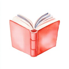 Watercolor book illustration creative studio art piece bright environment close-up view imagination unleashed, isolated on white background