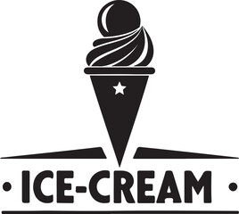 A different Ice-cream icon and logo design with typography and vector art