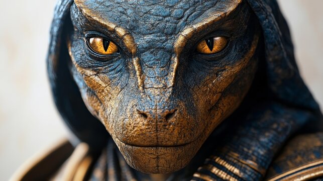 Ammit the Egyptian Devourer of Souls. Generative AI