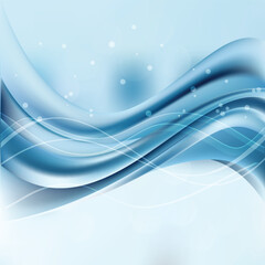 Light Blue Wave Background Vector