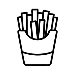 french fries icon design