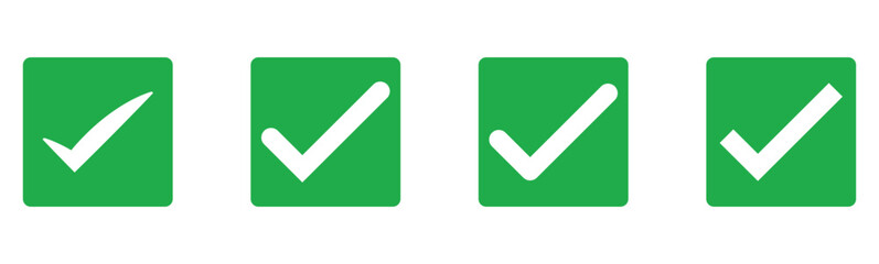check box icon with correct, accept checkmark icons green tick box, check list circle frame - checkbox symbol sign. checkmark vector, checkmark icon set, approved symbol, checked checkbox mark, 