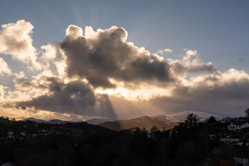 walking around Conwy in the winter sunshine