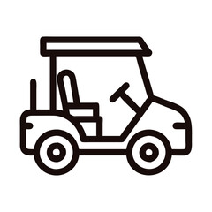 golf cart car icon design