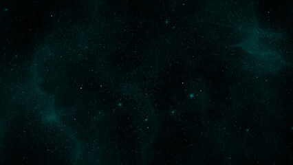 A mesmerizing view of a starry sky featuring faint nebulae, scattered stars, and a deep, dark cosmic expanse of the universe.