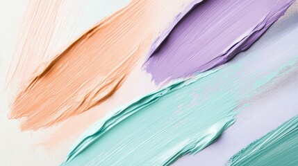 Pastel paint streaks, textured, overlapping.