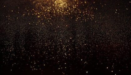 Obraz premium golden shimmer texture with scattered sparkles on dark background for luxury designs, festive decor, or abstract art projects