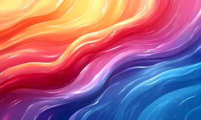 Fototapeta premium liquid color blending with holographic stripes, producing a rich and smooth gradient background