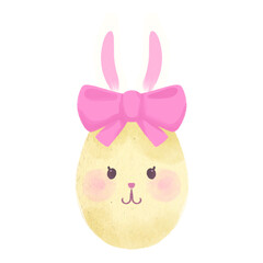 easter egg with bunny ears