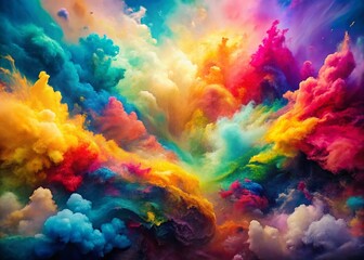 Vibrant Watercolor Wash Background Texture - Abstract Art Design