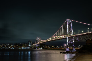 Obraz premium Ponte Hercílio Luz, Florianópolis, Santa Catarina, Brasil