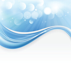 Abstract Light Blue Background Illustrator Template